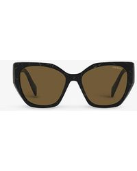 Prada - Pr 19zs Cat-eye Frame Acetate Sunglasses - Lyst