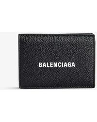 Balenciaga - Logo-print Mini Leather Wallet - Lyst