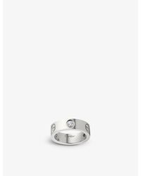 Cartier - White Love 18ct White-gold And Diamond Ring - Lyst