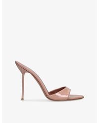 Paris Texas - Lidia Patent-Leather Heeled Mules - Lyst