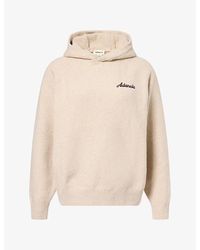 ADANOLA - Embroidered-Logo Oversize Cotton-Knit Hoody - Lyst