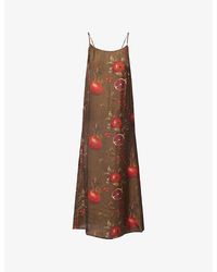 Uma Wang - Anaya Shoulder-Straps Woven Midi Dress - Lyst