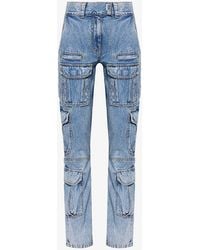Givenchy - Cargo-pocket Straight-leg Mid-rise Jeans - Lyst