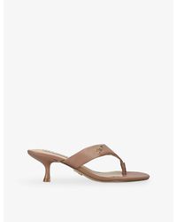 Steve Madden - Soundview 234 Heeled Leather Sandals - Lyst