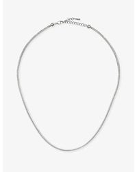 Missoma - Thin Snake Platinum Pvd Plated Stainless-Steel Chain Necklace - Lyst