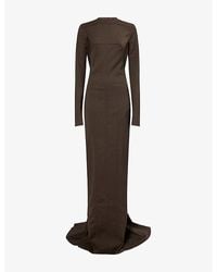 Rick Owens - Maillot Long-Sleeves Stretch-Wool Blend Gown - Lyst