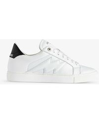 Zadig & Voltaire - La Flash Leather Low-top Trainers - Lyst