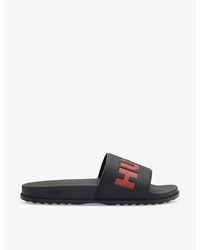 HUGO - Logo-embossed Rubber Sandals - Lyst
