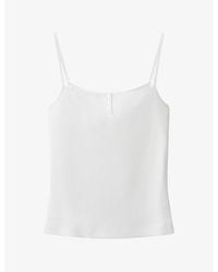 The White Company - Ribbed Stretch-Jersey Pyjama Vest Top - Lyst