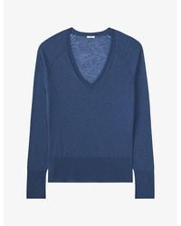JOSEPH - Cetus V-Neck Cashmere Top - Lyst