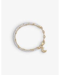 Astley Clarke - Biography Moonstone 18ct Yellow Gold-plated Vermeil Charm Bracelet - Lyst