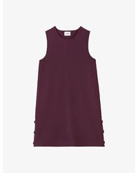 Claudie Pierlot - A-Line Sleeveless Stretch-Woven Mini Dress - Lyst