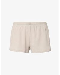 Skims - Loose Rib Cotton-Jersey Shorts - Lyst