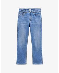 Filippa K - Stella Straight-leg Mid-rise Stretch Organic-cotton Jeans - Lyst