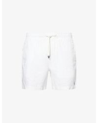 Polo Ralph Lauren - Drawstring Two-Slip-Pockets Linen Shorts - Lyst