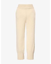 Oscar Ouyang - Cable Knit Straight-Leg Wool Trousers - Lyst