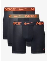 Nike - Essential Micro Pack Of Three Stretch-Jersey Boxer Briefs - Lyst