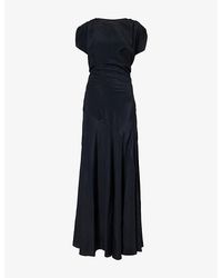 Vivienne Westwood - Justina Cap-Sleeve Woven Maxi Dress - Lyst