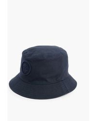 Stone Island - Compass Embroidered Cotton Bucket Hat - Lyst