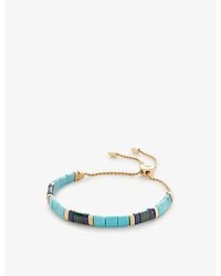Monica Vinader - Delphi 18Ct-Plated Vermeil Sterling- And Friendship Bracelet - Lyst