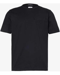 C.P. Company - Logo-embroidered Chest-pocket Cotton-jersey T-shirt Xx - Lyst
