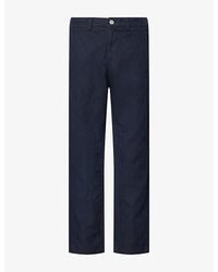 Stone Island - Diagonal Cotton Wool-Tc Trousers - Lyst