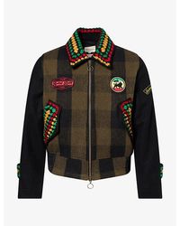 Nicholas Daley - Rebel Riot Patchwork Wool Jacket - Lyst