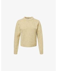 RÓHE Frames - Round-Neck Speckled Wool-Blend Jumper - Lyst