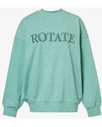 ROTATE SUNDAY - Relaxed-fit Organic Cotton-jersey Sweatshirt - Lyst