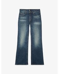 The Kooples - Flared-Leg Low-Rise Denim Jeans - Lyst