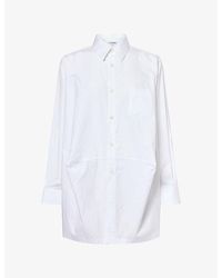 Comme des Garçons - Relaxed-Fit Long-Sleeve Cotton Blouse - Lyst