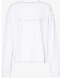 Givenchy - Logo-print Crewneck Boxy-fit Cotton-jersey T-shirt - Lyst