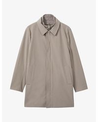 Reiss - Logan Funnel-Neck Regular-Fit Stretch-Nylon Coat - Lyst