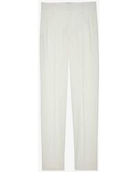 Zadig & Voltaire - June Tapered-leg Mid-rise Crepe Trousers - Lyst