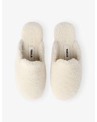 Tekla - Cushioned Shearling Slippers - Lyst