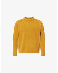 C.P. Company - Brand-Lens Ribbed Cotton Sweatshirt - Lyst