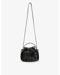 Acne Studios - Bow-embellished Mini -pocket Leather Shoulder Bag - Lyst