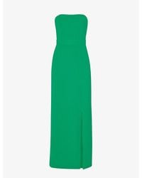 Whistles - Gemma Strapless Stretch-recycled Polyester Maxi Dress - Lyst