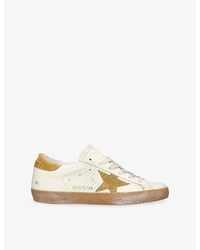 Golden Goose - Super-Star Leather Low-Top Trainers - Lyst