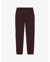 Reiss - Premier Drawstring-Waist Regular-Fit Stretch-Jersey Jogging Bottoms - Lyst