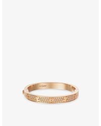 Cartier - Love Classic 18Ct Rose- And 1.99Ct Brilliant-Cut Diamond Screw-Closure Bracelet - Lyst