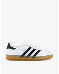 adidas - Gazelle Indoor Brand-patch Leather Low-top Trainers - Lyst