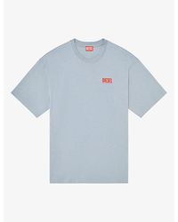 DIESEL - Graphic-Logo Print Cotton T-Shirt - Lyst