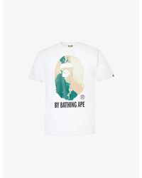 A Bathing Ape - Tie-Dye Crew-Neck Regular-Fit Cotton-Jersey T-Shirt Xxl - Lyst