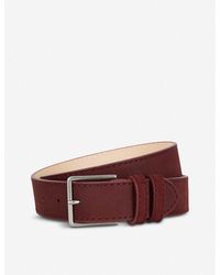 Paul Smith Womens Size S Belt Purple Fur /& Brown Leather