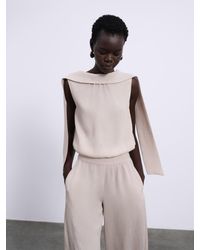SÉLONE - Selis Scarf-Tie Top - Lyst