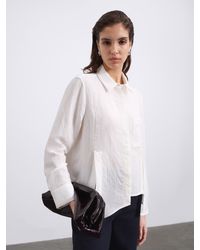 SÉLONE - Lorin Asymmetric Stripe Shirt - Lyst