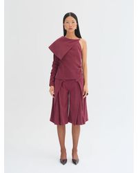 Sélone Studio - Valerie Foldover Bermuda Shorts - Lyst