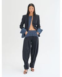 Sélone Studio - Noa Contrast-Panel Trousers - Lyst