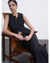 SÉLONE - Calin Asymmetric Tie Vest - Lyst